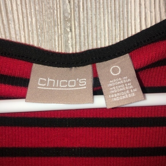 Chicos stripped long sleeve top Small - Picture 3 of 8